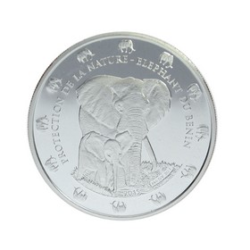 Moneda Benin 1000 Francos Plata 2015 1 oz