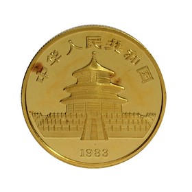 Moneda China 50 Yuanes Panda Oro 1983 1/2 oz
