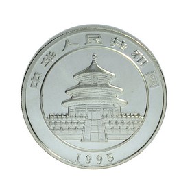 Moneda China 10 Yuanes Panda Plata 1995 1 oz