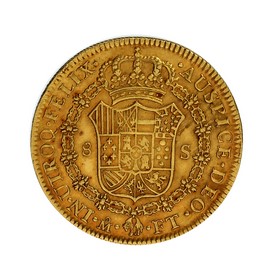 Moneda 8 Escudos Oro 1801 México FT 26,99 g