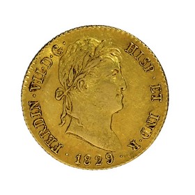 Moneda 2 Escudos Oro 1829 Madrid AJ 6,72 g