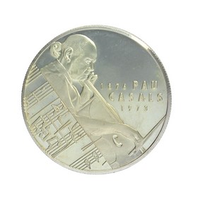Moneda 25 Ecus Pau Caslas Plata 1993 Cataluña 25 g