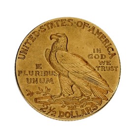 Moneda Estados Unidos 2 1/2 Dolars Oro 1908 4,17 g
