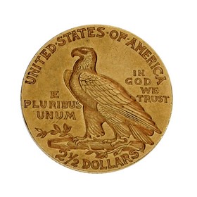 Moneda Estados Unidos 2 1/2 Dollars Oro 1910 4,18 g