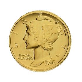 Moneda Estados Unidos Dime Oro 2016 1/10 oz