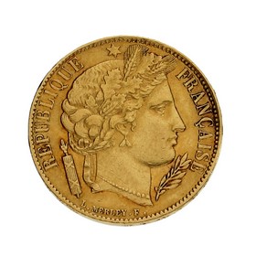 Moneda Francia 20 Francos Oro 1851 6,41 g