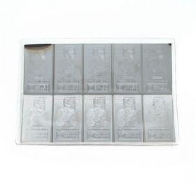 Moneda Islas Cook Combibar 10 x 1 Dollar Plata 2012 100 g