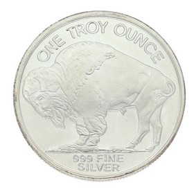 Moneda Grecia Búfalo Plata 1 oz