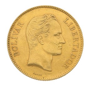 Moneda 100 Bolivares Oro 1887 32,21 g