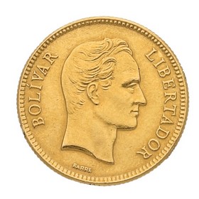 Moneda 10 Bolivares Oro 1930 3,20 g