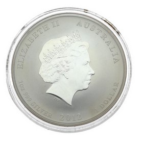 Moneda Australia 1 Dollars Año del Dragón Plata 2008 1 oz