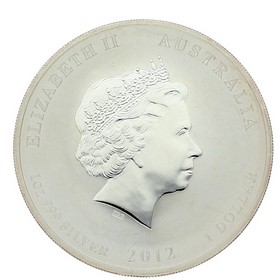 Moneda Australia 1 Dollars Año del Dragón Plata 2012 Coloreada 1 oz