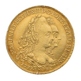 Moneda Corea del Norte 6400 Reis Oro 1779 14,19 g