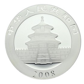 Moneda China 10 Yuan Panda Plata 2008 1 oz
