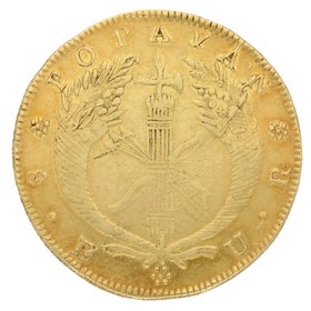 Moneda Colombia 8 Escudos  Oro 1830 26,80 g