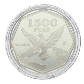 Moneda 1500 Pesetas Plata 2000 19,89 g