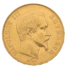 Moneda Francia 50 Francos Oro 1856 16,09 g