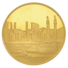 Moneda Iran 1000 Rials Oro 1971 13,02 g