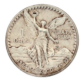 Moneda México Libertad Plata 1984 1 oz