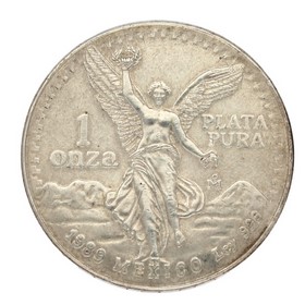 Moneda México Libertad Plata 1989 1 oz