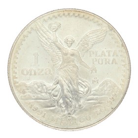 Moneda México Libertad Plata 1991 1 oz