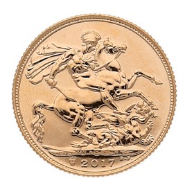 Moneda Reino Unido Soberano Oro 2017 7,98 g