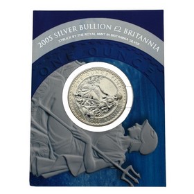 Moneda Reino Unido 2 Pound Plata 2005 32,45 g