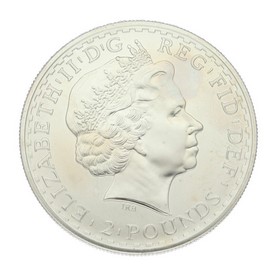 Moneda Reino Unido 2 Pound  Plata 2010 32,45 g