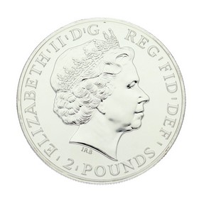 Moneda Reino Unido 2 Pound  Plata 2011 32,45 g