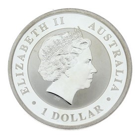 Moneda Australia 1 Dollar Kookaburra Plata 2017 Coloreada 1 oz