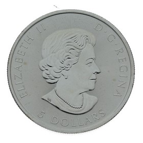 Moneda Canadá 5 Dólares Canoa Plata 2017 1 oz