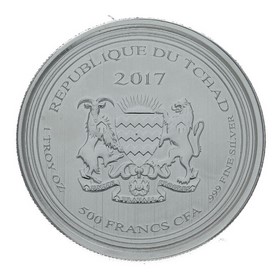 Moneda China 500 Francos Escropión Plata 2017 1 oz
