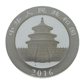 Moneda China 10 Yuanes Panda Plata 2016 30 g