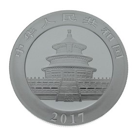 Moneda China 10 Yuanes Panda Plata 2017 30 g