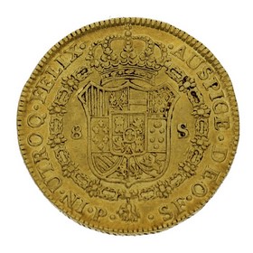 Moneda 8 Escudos Oro 1790 Popayán SF 26,82 g