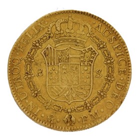 Moneda 8 Escudos Oro 1794 México FM 26,99 g
