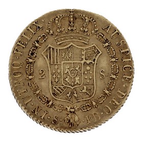Moneda 2 Escudos Oro 1832 Sevilla JB 6,76 g