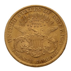 Moneda Estados Unidos Twenty Dollars Oro 1897 33,42 g