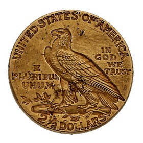 Moneda Estados Unidos 2 1/2 Dollars Oro 1911 4,17 g