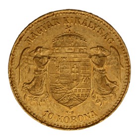 Moneda Hungría 10 Coronas Oro 1906 3,38 g