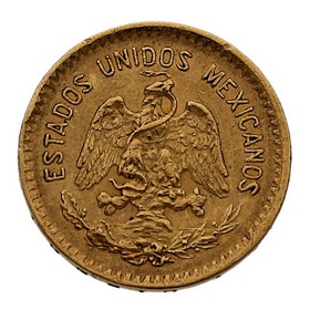 Moneda México 10 Pesos Oro 1906 8,29 g