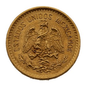Moneda México 10 Pesos Oro 1907 8,33 g