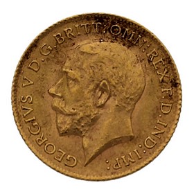 Moneda Reino Unido 1/2 Soberano Oro 1914 3,99 g