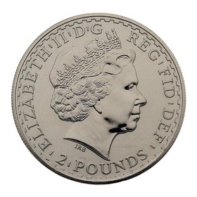 Moneda Reino Unido 2 Pounds Britannia Plata 2001 1 oz