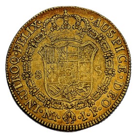 Moneda 8 Escudos Oro 1816 Nuevo Reino JF 26,93 g