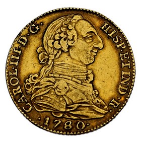Moneda 4 Escudos Oro 1780 Madrid PJ 13,46 g