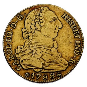 Moneda 4 Escudos Oro 1788 Madrid M 13,43 g