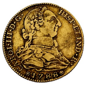 Moneda 4 Escudos Oro 1788 Madrid M 13,41 g