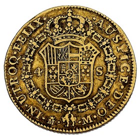 Moneda 4 Escudos Oro 1788 Madrid M 13,41 g