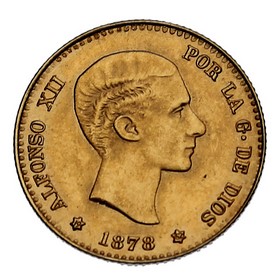 Moneda 10 Pesetas Oro 1878 Madrid DE 3,19 g